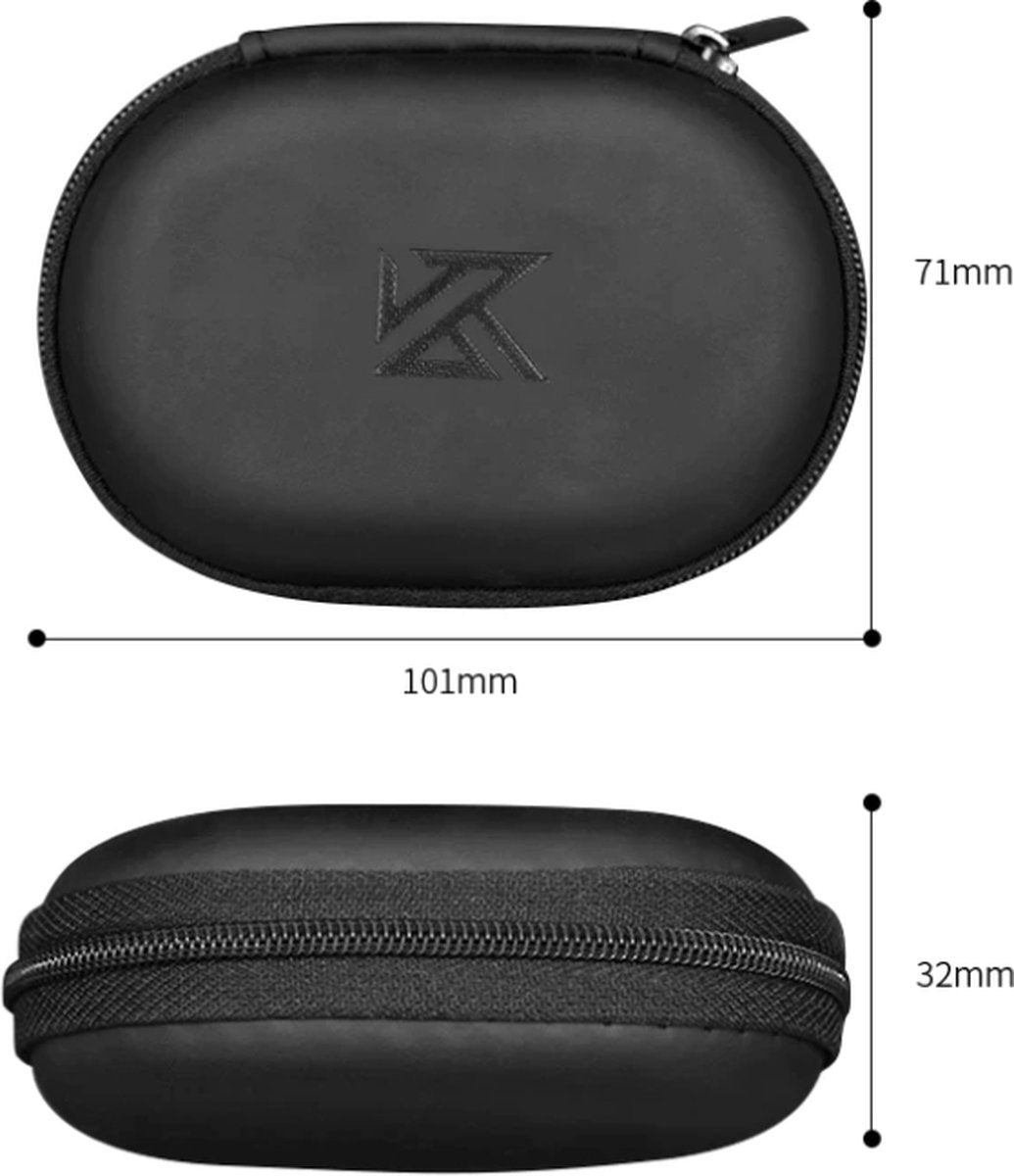 KZ - Estuche de almacenamiento / Funda para auriculares internos - Negro