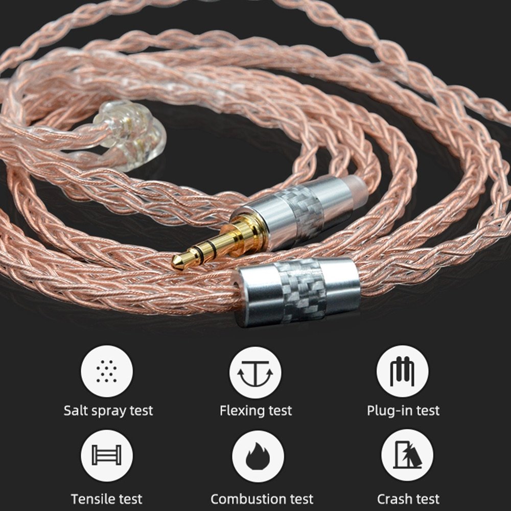 KZ - 90-6 High resolution cable OFC Free - Copper