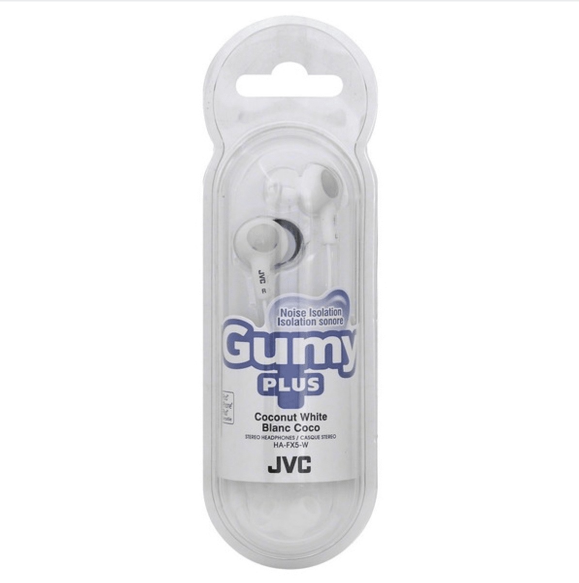 JVC Gummy HA-FX5-W - Auriculares internos