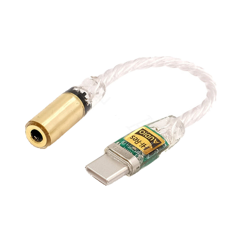 Fixim DAC Ultra - USB C auf 3.5mm Klinke Audio Konverter Hi-Fi Adapter mit ES9280C Pro Chip